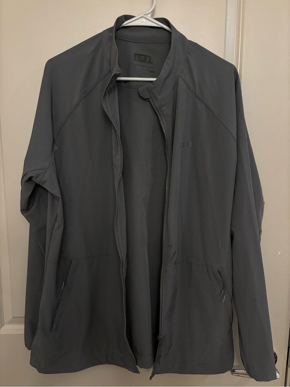 Lightweight Men's Gray Zip Shirt Jacket